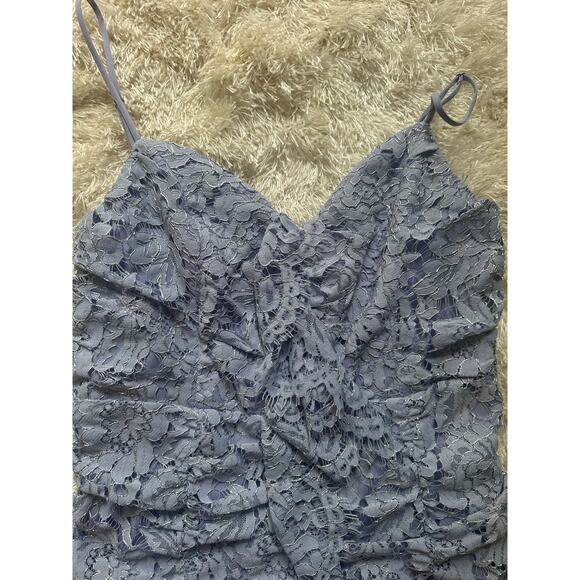 NBD Marvin Lace Mini Dress in Lilac Revolve Ruched HOCO Large Mini Cocktail - Picture 9 of 11